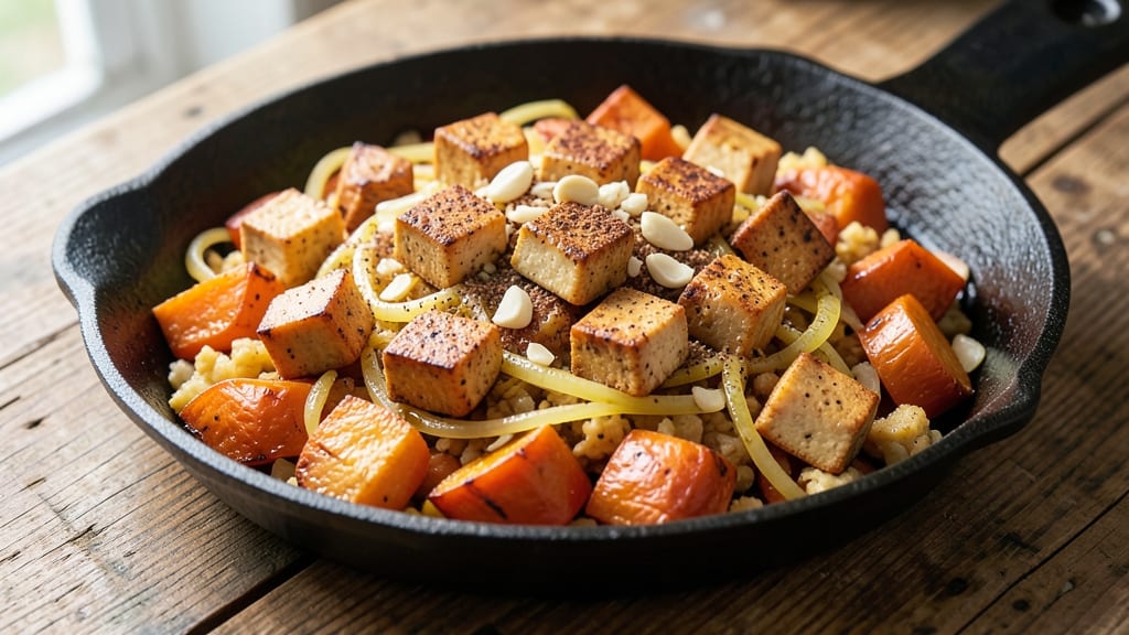 Sweet Potato Hash With Tofu Recipe: Smoky-Spiced Crunch With Protein-Packed Bites