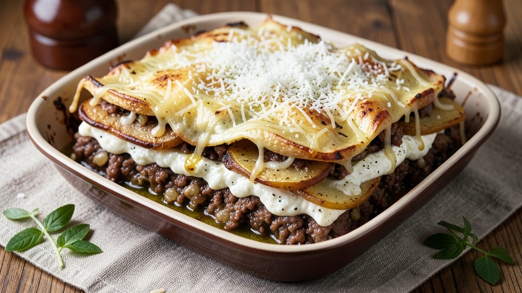 Baked Potato Lasagna Recipe: Crispy Top, Cheesy Layers, One-Pan Magic