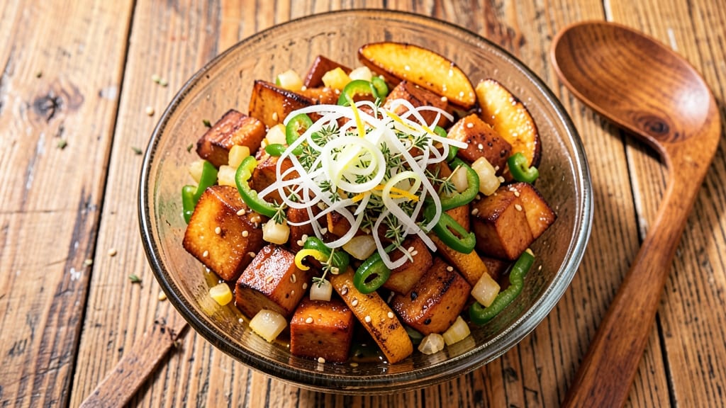 Sweet Potato Salad Recipe Jamaican Style: Tropical Jerk Heat With Crispy Plantains