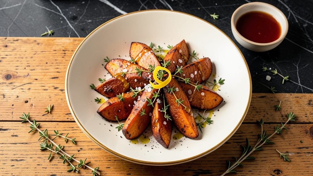 Sweet Potato Thyme Recipe: Earthy-Spiced Roast With Caramelized Edges