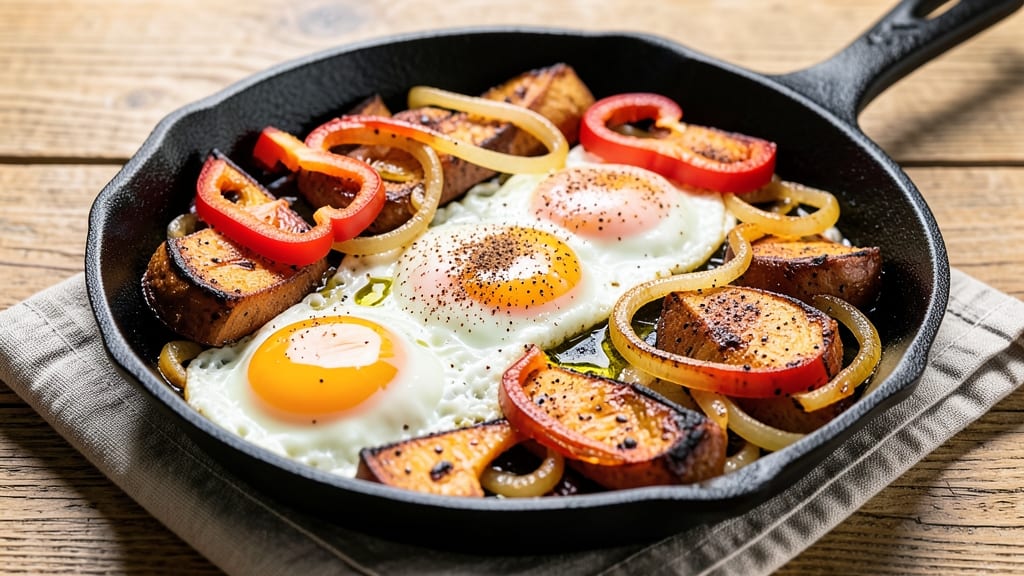 Sweet Potato Breakfast Skillet Recipe: Smoky-Spiced Hash With Crispy Egg Whites