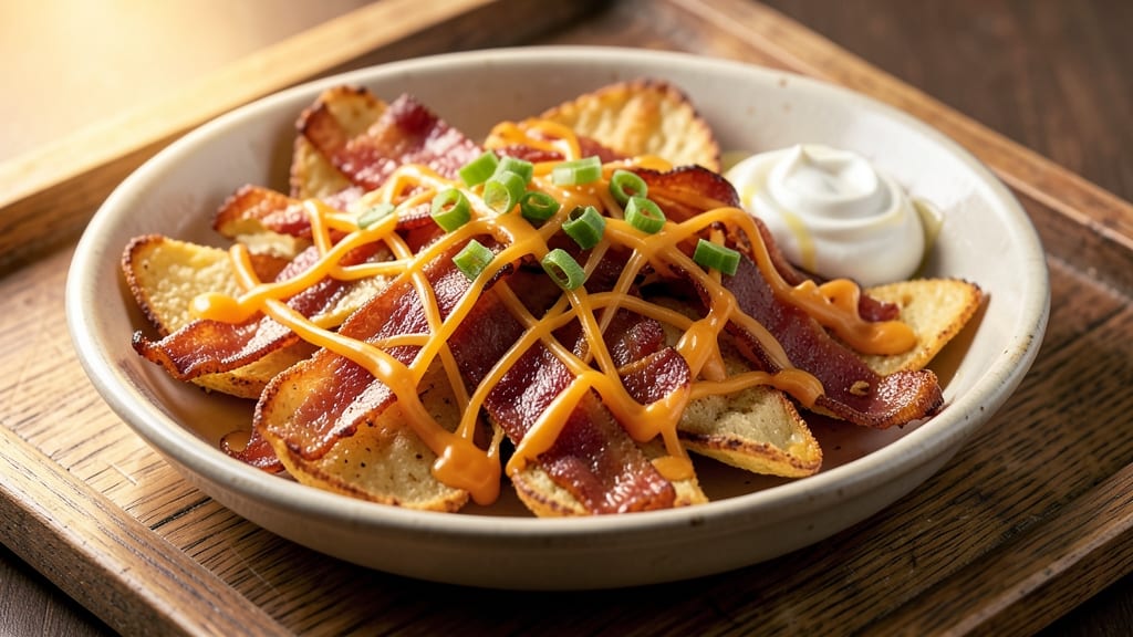 Bacon Cheddar Potato Skins Recipe: Crispy Layers and Melty Cheese Magic