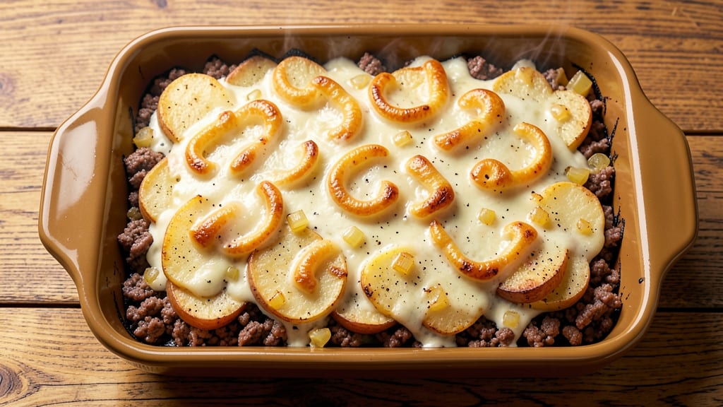 Beef, Potato, and Cheese Casserole Recipe: Crispy Top, Melty Cheese Layers