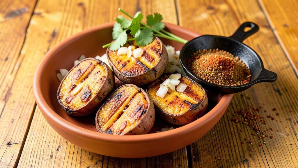 Tex Mex Smashed Sweet Potato Recipe: Smoky Cumin and Lime Crunch in 20 Minutes