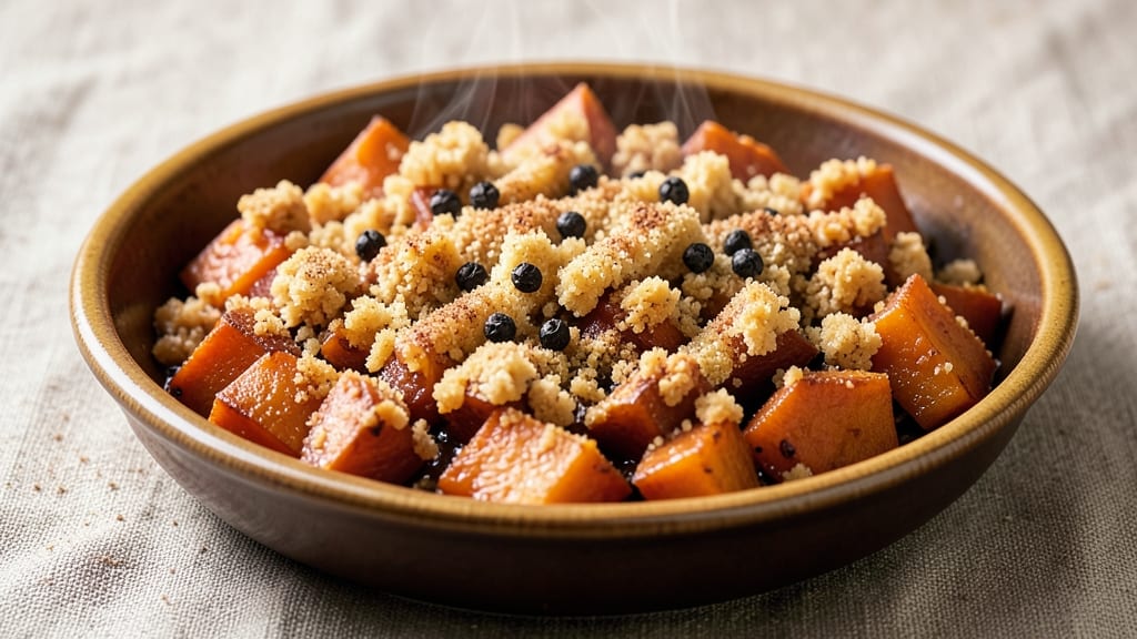 Sweet Potato Crumble Topping Recipe: Spiced Streusel Magic Over Roasted Sweetness