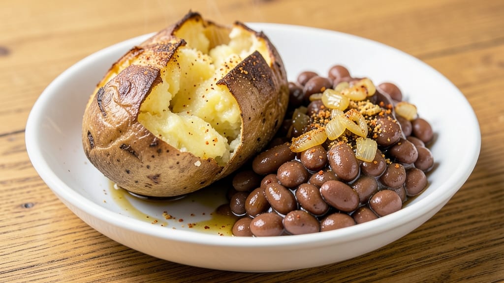Baked Potato with Baked Beans Recipe: Smoky-Spiced Comfort in One Dish