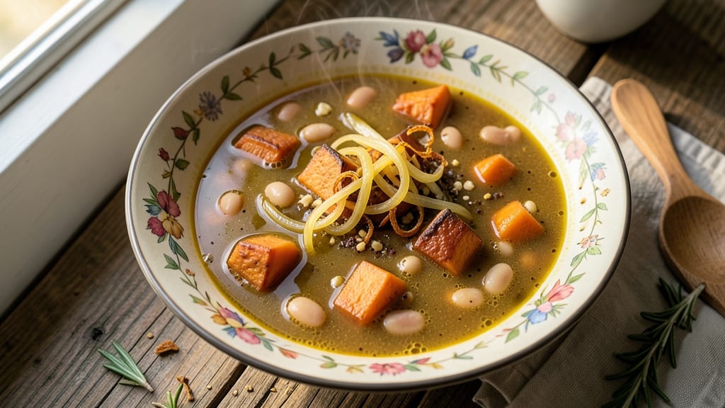Sweet Potato and White Bean Soup Recipe: Spiced Roasted Depth Meets Creamy Comfort