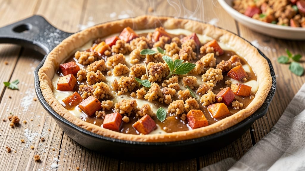 Sweet Potato Pie Recipe With Crumble Topping: Warm Spice Crunch Meets Silky Filling