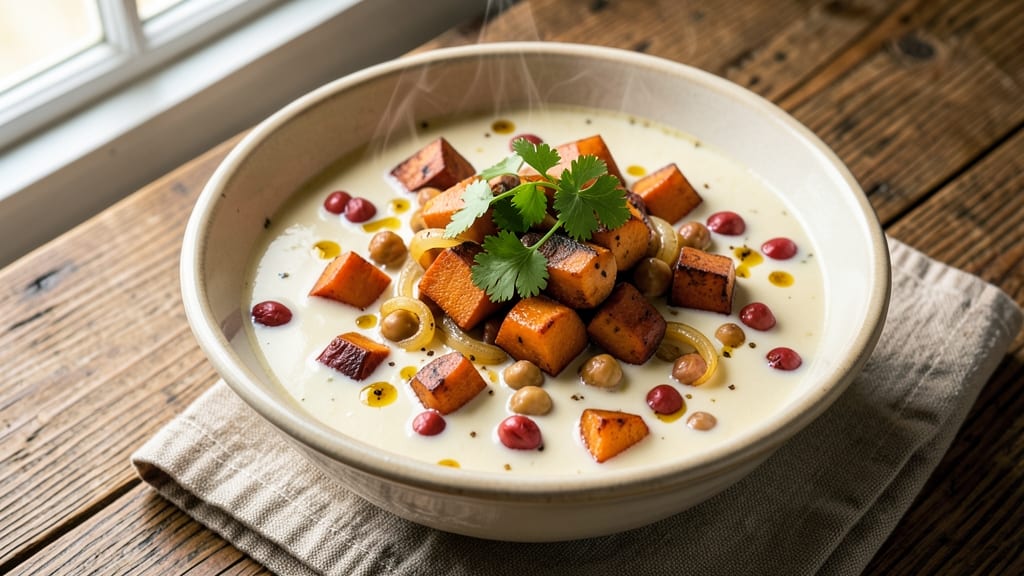 Sweet Potato And Chickpea Soup Recipe: Warm Spiced Blend With Earthy Depth