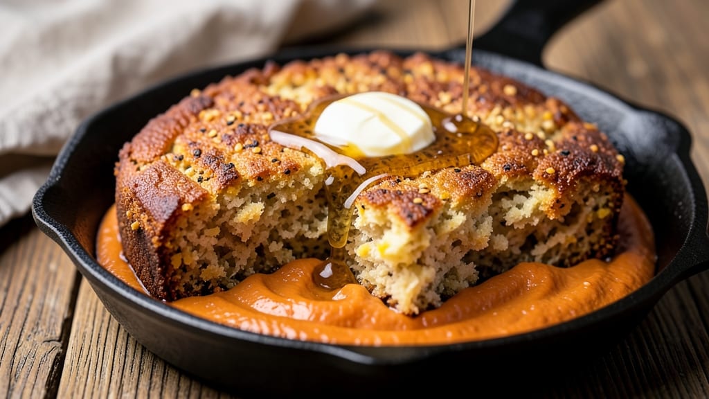 Southern Sweet Potato Cornbread Recipe: Crispy Crust and Moist Sweet Potato Swirls