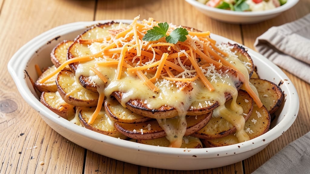 Au Gratin Potato Recipe Cheddar Cheese: Triple-Cheese Crispy Crown Technique