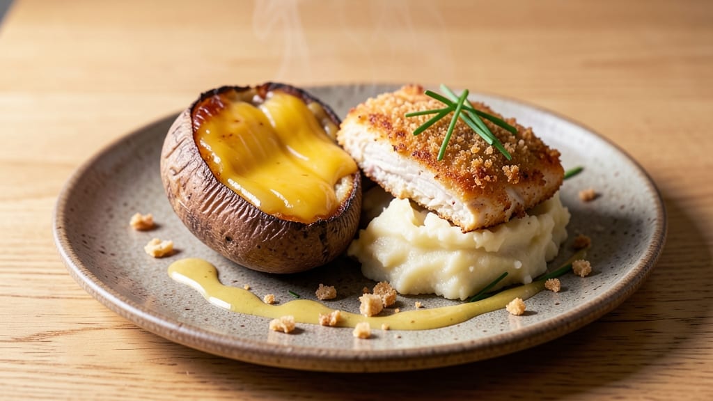 Baked Potato Chicken Cheese Recipe: Crispy Top, Creamy Layers, One-Pan Magic