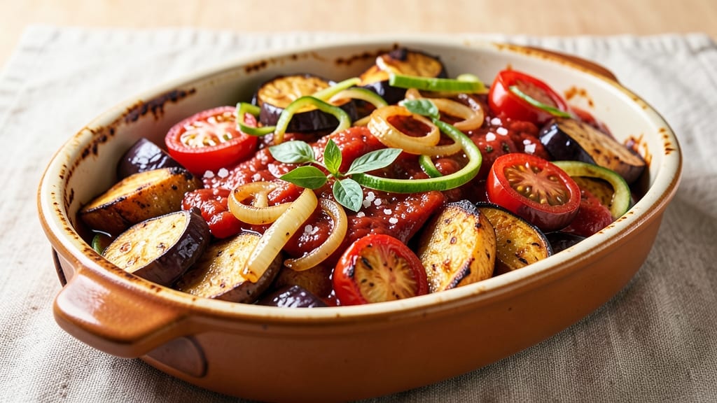 Sweet Potato Ratatouille Recipe: Roasted Veggie Medley With Herby Freshness