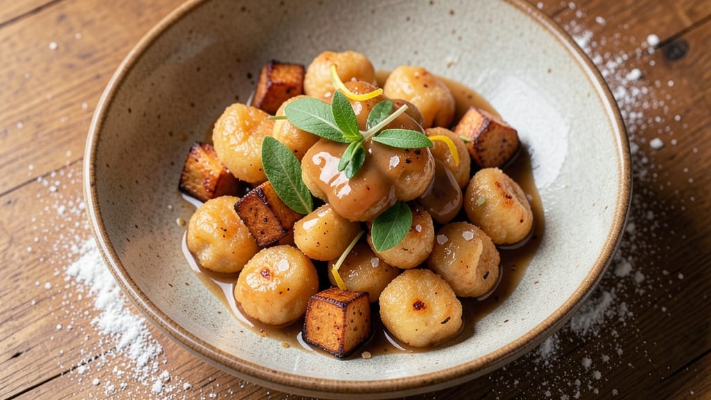 Antoni Porowski's Sweet Potato Gnocchi Recipe: Crispy-Crusted Dumplings With Silky Sweet Potato Hearts
