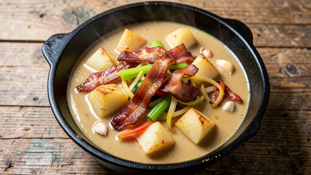 Alabama Power Potato Soup Recipe: Smoky Cheddar Swirl With Crispy Bacon Crunch