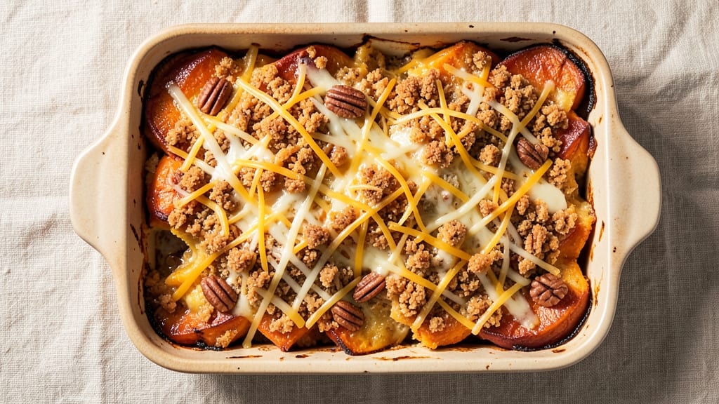 Sticky Fingers Sweet Potato Casserole Recipe: Caramelized Crunch Meets Gooey Cheese Bliss