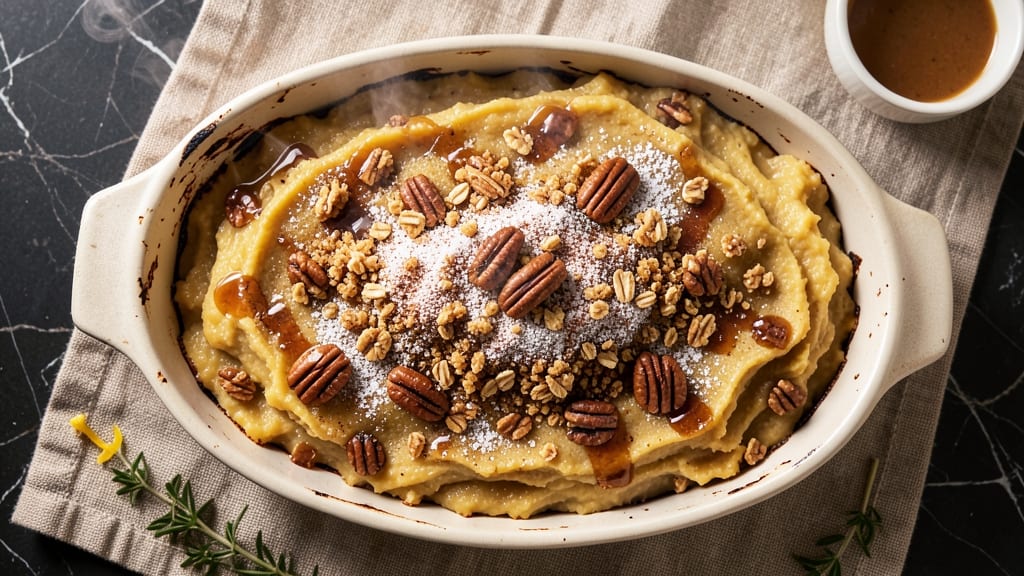 Sweet Potato Casserole Recipe Youtube: Marshmallow Crown Crackles Over Silky Spice