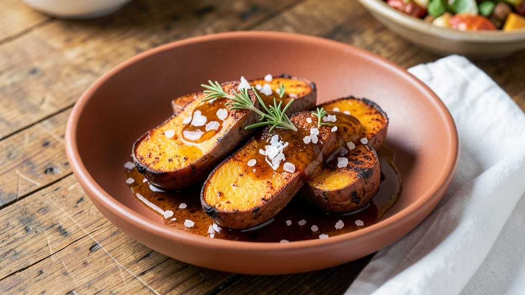 Tyler Florence's Sweet Potato Recipe: Smoky Maple-Glazed Roast With Crispy Edges