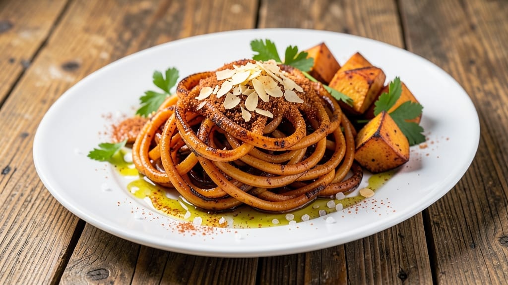Sweet Potato Zoodle Recipe: Roasted Sweetness Meets Zesty Zoodle Crunch