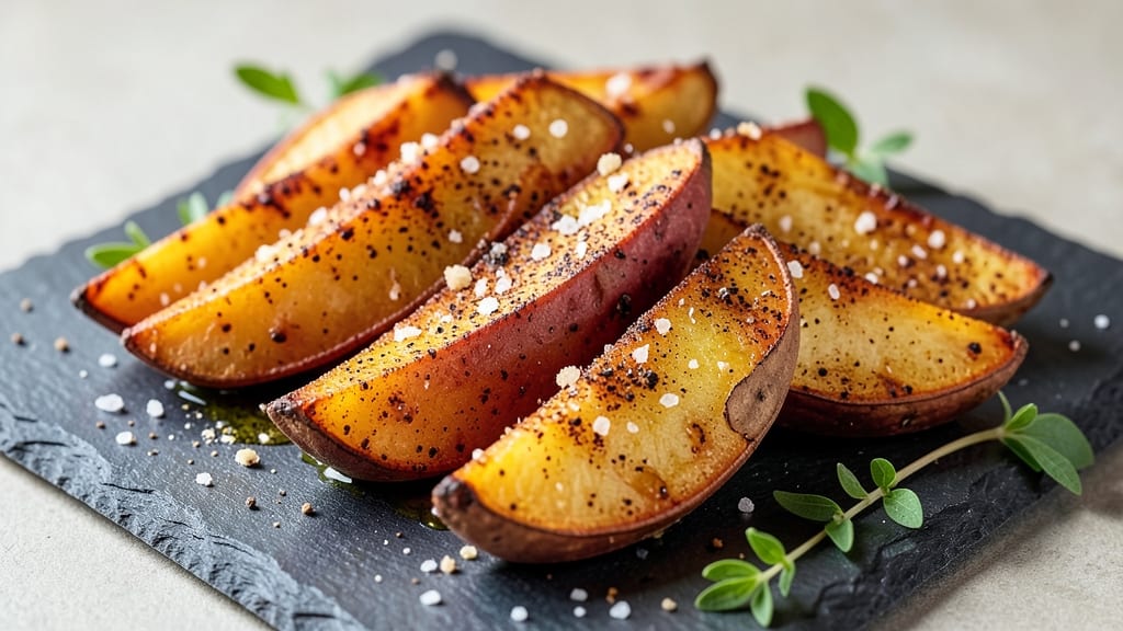 Baked Red Potato Wedges Recipe: Garlic-Herb Crisp in 25 Minutes