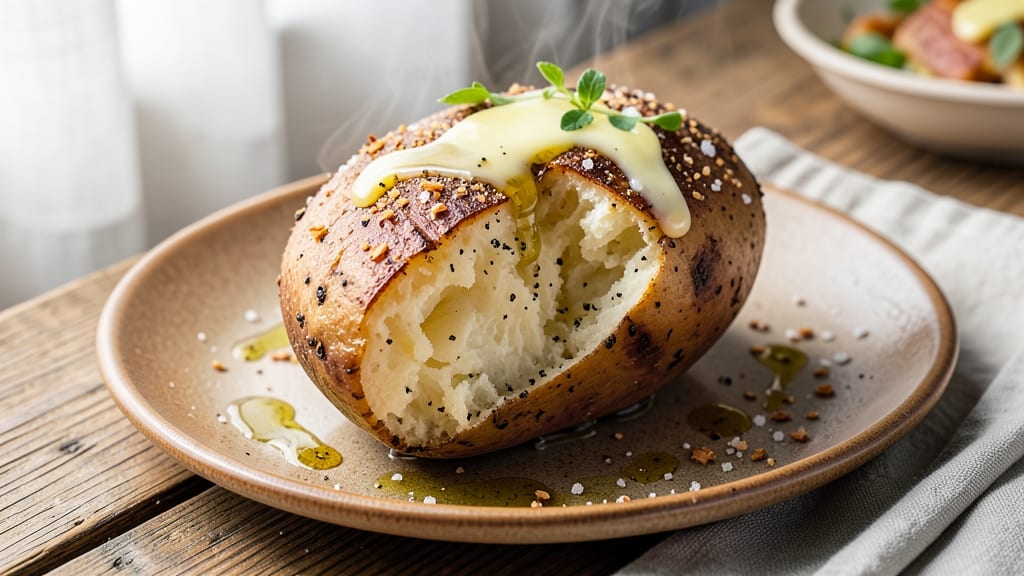 Baked Potato Recipe Microwave First: Crispy Skin, Fluffy Core in 10 Minutes