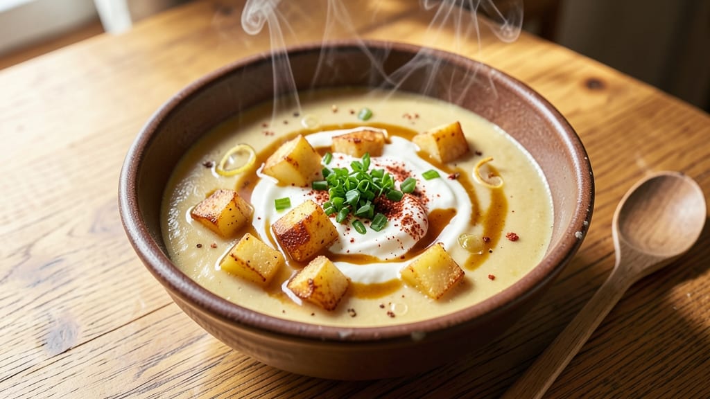 Best Baked Potato Soup Recipe Ever: Crispy Lattice Crunch Over Velvety Spice