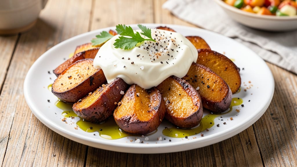 Sweet Potato and Sour Cream Recipe: Crispy Top Meets Velvety Creamy Bites