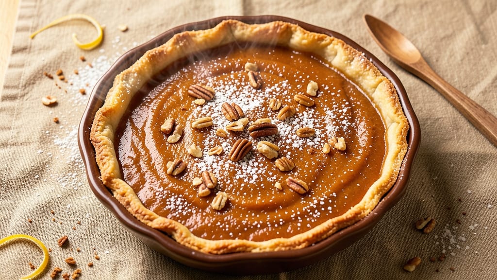 Thick Sweet Potato Pie Recipe: Spiced Custard With Crispy Lattice Crunch