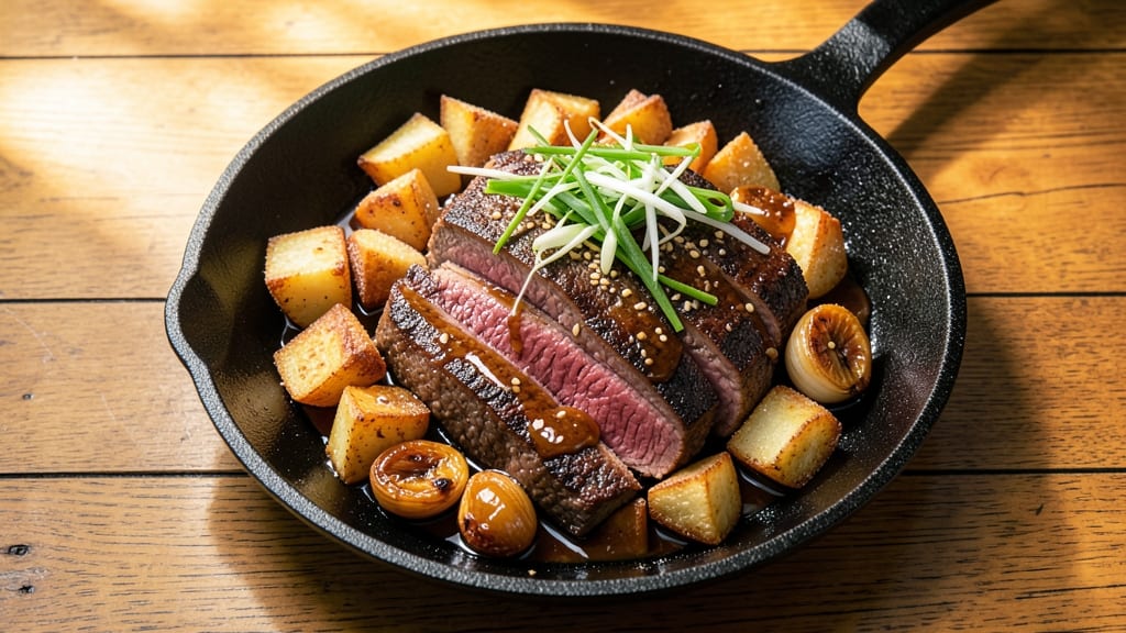 Steak and Potato Stir Fry Recipe: Wok-Seared Steak with Crispy Potato Cubes