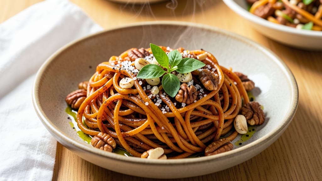 Sweet Potato Spaghetti Recipe: One-Pan Roasted Twist With Nutty Crunch