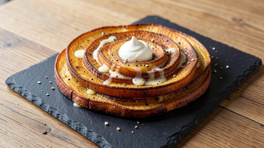 Sweet Potato Spirals Recipe: Crispy Lattice Crunch Over Warm Spiced Filling