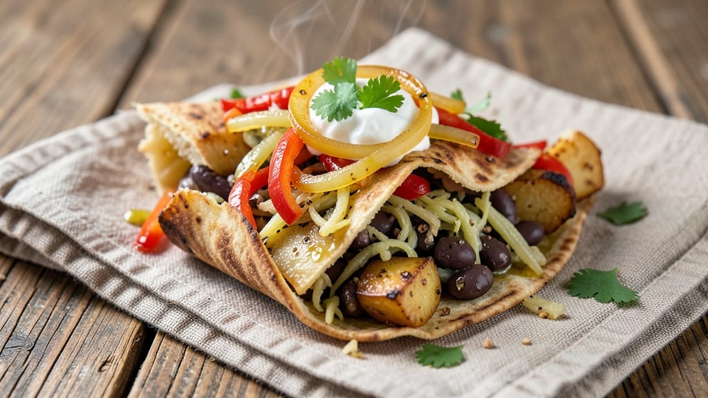 Vegan Potato Burritos Recipe: Spiced Jackfruit Filling Wrapped in Crispy Tortillas