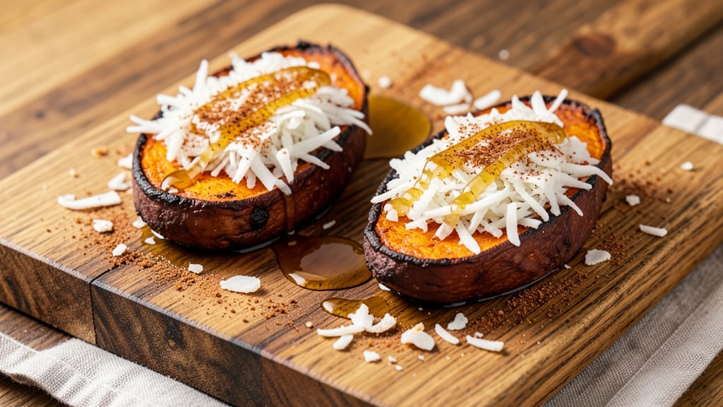 Sweet Potato Appetizer Recipe: Crispy Bites with Spiced Coconut Crunch