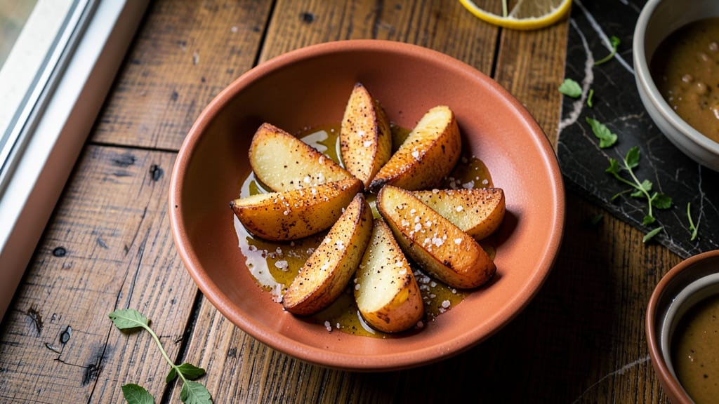 Baked Potato Quarters Recipe: Crispy Edges and Fluffy Interiors
