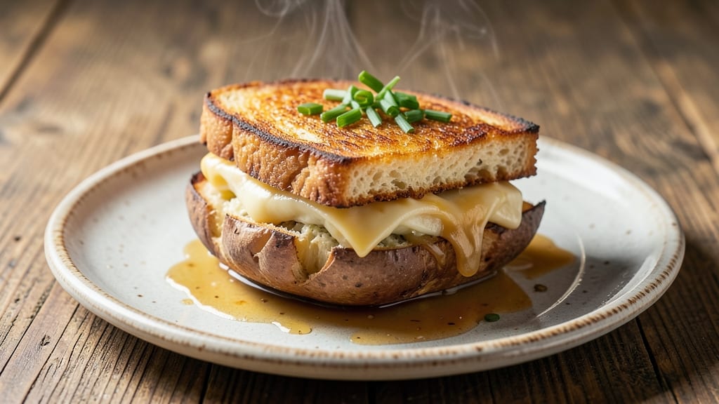 Baked Potato Grilled Cheese Recipe: Crispy Crust, Cheesy Core, One-Pan Magic