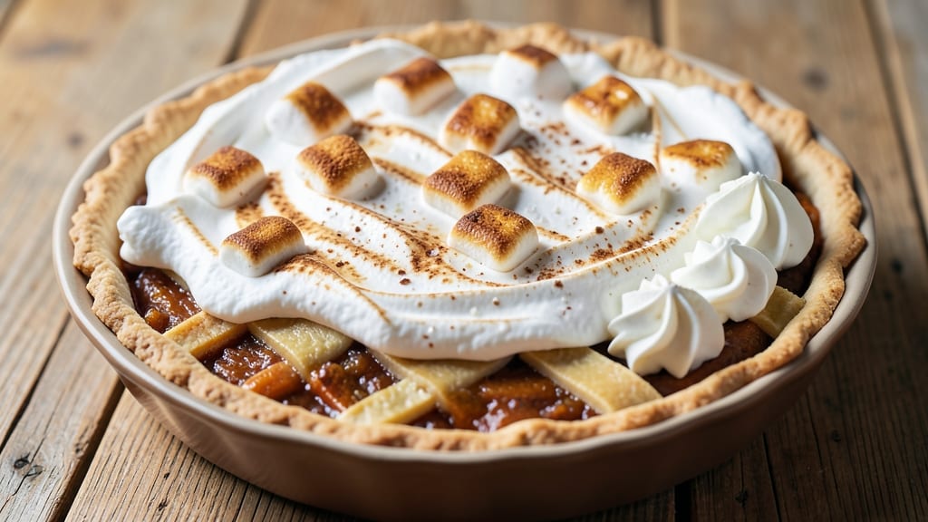 Sweet Potato Pie With Marshmallow Meringue Recipe: Toasted Meringue Crown Over Silky Filling