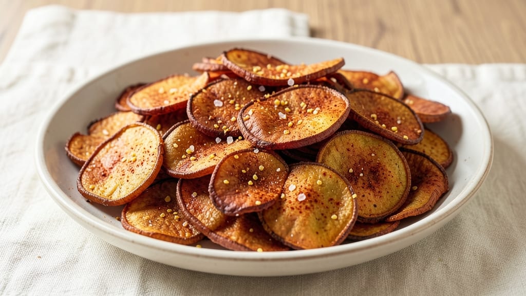 Baked Sweet Potato Chips Recipe Healthy: Crunchy, Low-Calorie Crispiness in 20 Minutes