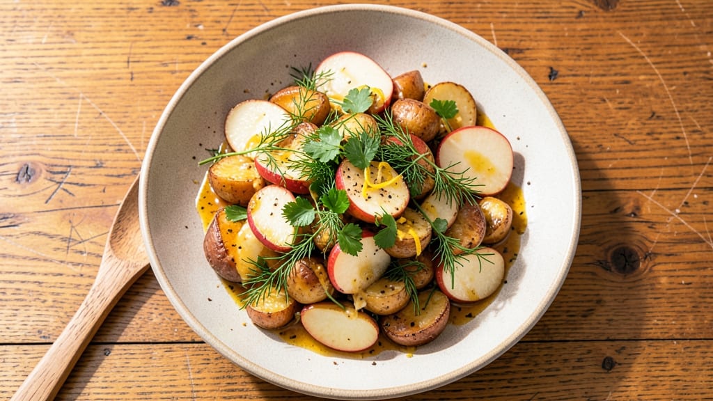 Anne Burrell's German Potato Salad Recipe: Crispy Mustard and Vinegar Magic