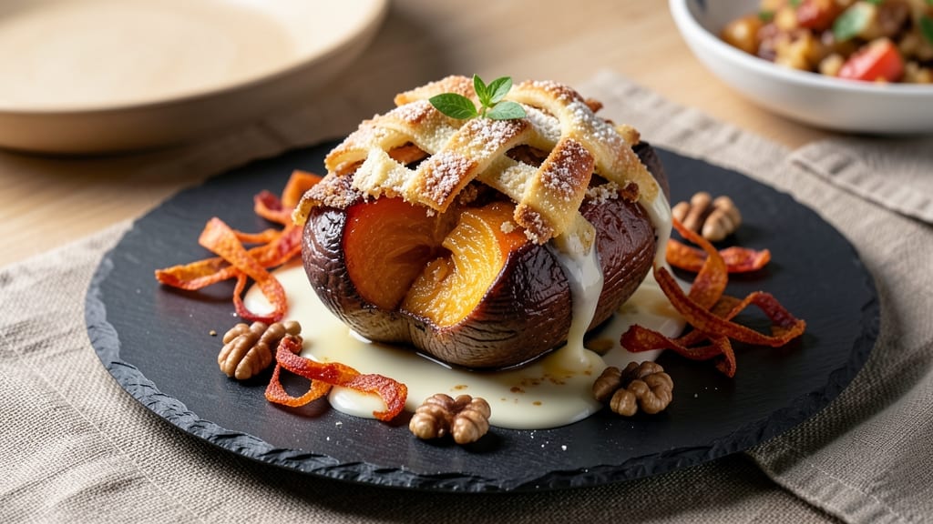 Award-Winning Sweet Potato Recipe: Crispy-Lattice Crown With Spiced Custard