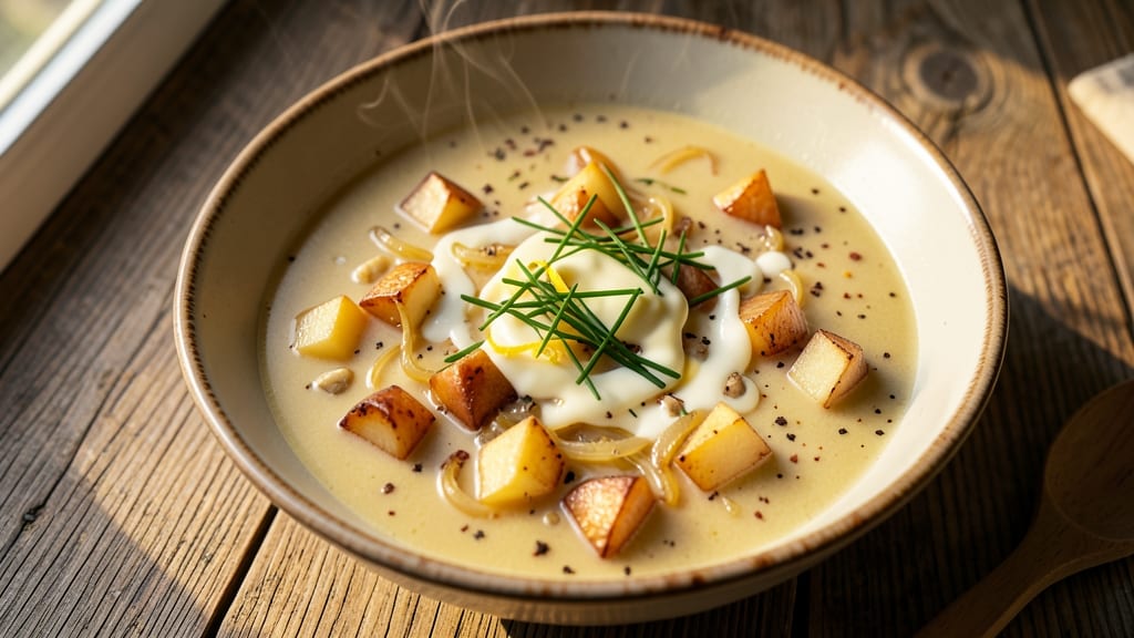 Allison's Potato Soup Recipe: Velvety Creaminess With Caramelized Onion Depth