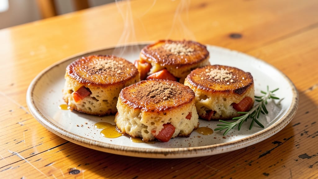 Baked Sweet Potato Cakes Recipe: Spiced Crunch With Molten Sweet Potato Hearts