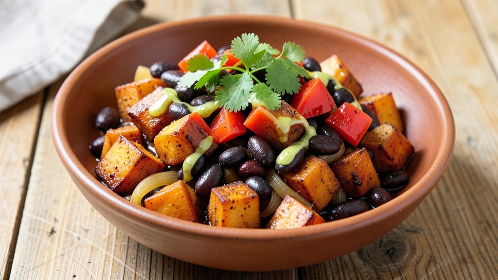 Sweet Potato Black Bean Recipe Vegan: Smoky-Spiced Protein-Packed Bowl