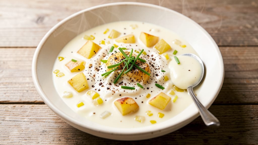 Baked Potato Soup Recipe with Evaporated Milk: Ultra-Creamy Velvety Texture in One Pot