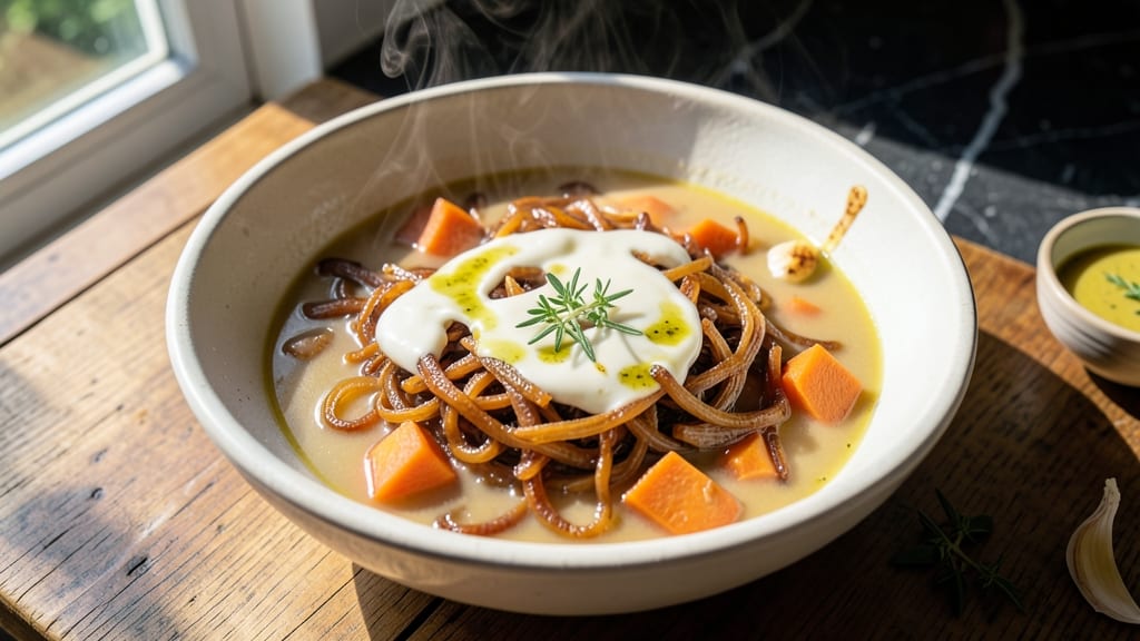 Sweet Potato and Onion Soup Recipe: Velvety Warmth With Caramelized Depth
