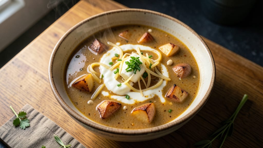 Baked Potato Soup Recipe with Half and Half: Ultra-Creamy Velvety Richness