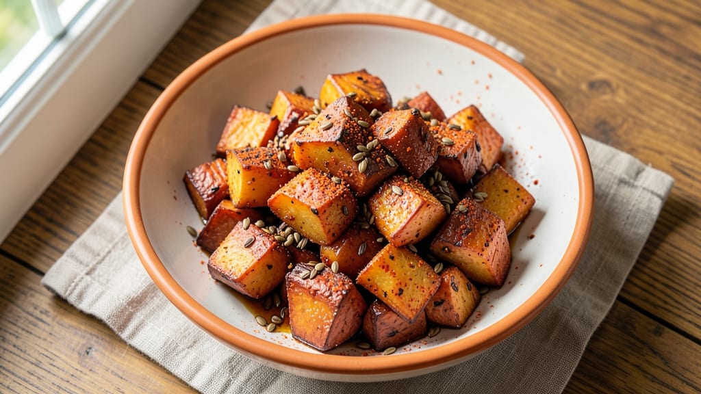 Spicy Roasted Sweet Potato Recipe: Fiery Crisp Edges and Silky Interiors