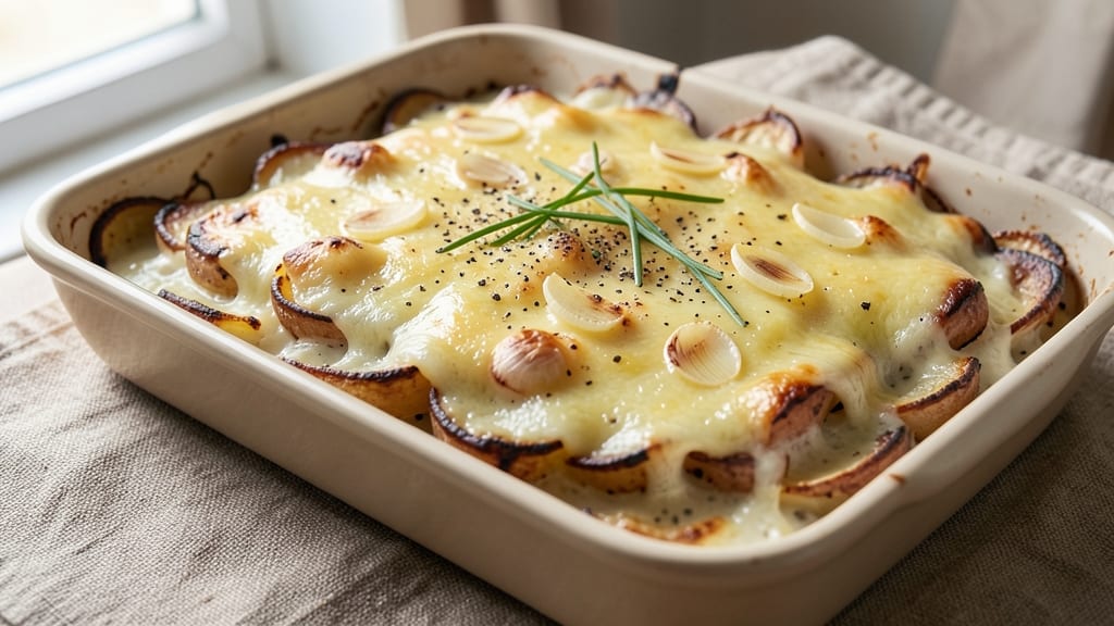 Baked Potato Gratin Recipe: Crispy-Cheese Crust Meets Silky Fondant
