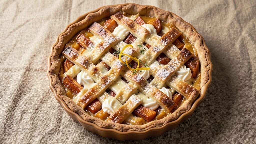Sweet Potato Cheese Pie Recipe: Warm Spiced Crust With Gooey Center