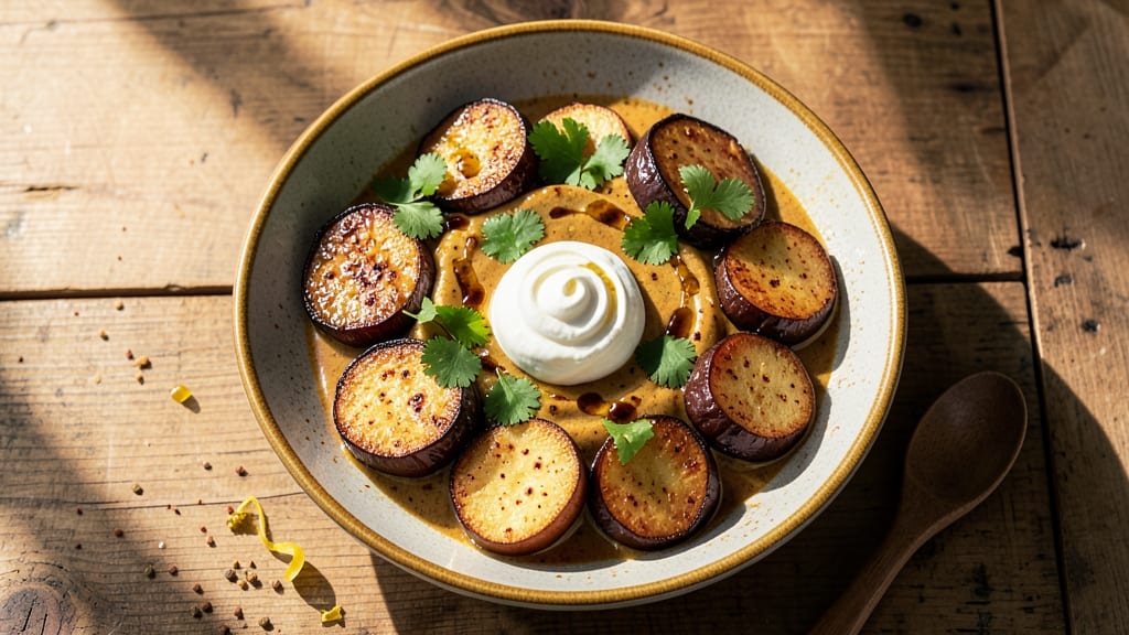 Aubergine and Potato Curry Recipe: Smoky Coconut Spice Harmony in One Pot